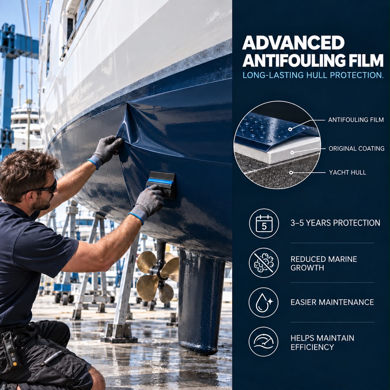 Advanced antifouling film