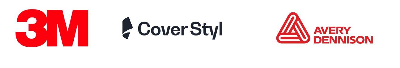 Official material partners: 3M, Cover Styl', Avery Dennison